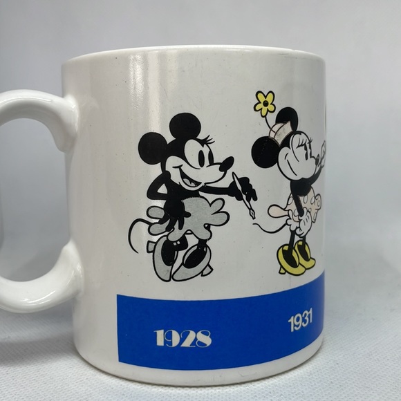 Vintage Applause Disney Through the Years Minnie & Mickey Mouse Mugs 1928 - 1990 - Picture 9 of 16